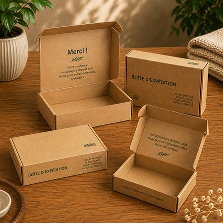 Boîte d'expédition e-commerce
