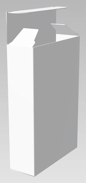 Étui à rabat format jeu de cartes — montée